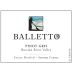 Balletto Winery Pinot Gris 2019 Front Label