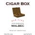 Cigar Box Old Vine Malbec 2018 Front Label