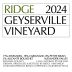 Ridge Geyserville (1.5 Liter Magnum) 2024 Front Label