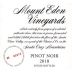 Mount Eden Vineyards Estate Pinot Noir 2018 Front Label