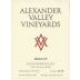 Alexander Valley Vineyards Merlot 2018 Front Label