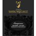Sassoregale Sangiovese 2016 Front Label