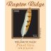 Raptor Ridge Willamette Valley Pinot Gris 2008 Front Label