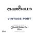 Churchill's Vintage Port 2003 Front Label