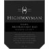 Highwayman Reserve Proprietary Red Blend 2016 Front Label