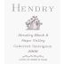 Hendry Napa Valley Block 8 Cabernet Sauvignon 2000 Front Label