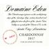 Domaine Eden Chardonnay 2017 Front Label
