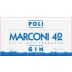 Poli Marconi 42 Gin (700ML) Front Label