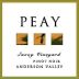 Peay Vineyards Savoy Vineyard Pinot Noir 2023 Front Label