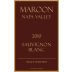 Maroon Single Vineyard Sauvignon Blanc 2010 Front Label