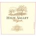 High Valley Zinfandel 2017 Front Label