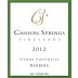 Canyon Springs Vineyards 2012 Front Label