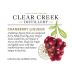 Clear Creek Cranberry Liqueur (375ML half-bottle) Front Label