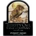 Thirsty Owl Wine Company Pinot Noir 2013 Front Label