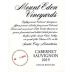 Mount Eden Vineyards Estate Cabernet Sauvignon 2019 Front Label