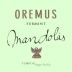 Oremus Tokaji Dry Furmint Mandolas 2018 Front Label