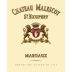 Chateau Malescot Margux St. Exupery 2014 Front Label