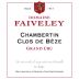 Faiveley Chambertin Clos de Beze Grand Cru 2023 Front Label