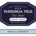 Yarrunga Field Special Reserve Pinot Noir 2015 Front Label