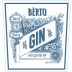 Berto Distilled Dry Gin (1 Liter) Front Label