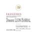 Domaine Leon Barral Faugeres 2014 Front Label