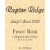 Raptor Ridge Adalfo's Block Pinot Noir 2008 Front Label