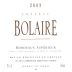 Chateau Bolaire Bordeaux Superieur 2003 Front Label