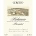 Ceretto Barbaresco Bernardot 2015 Front Label