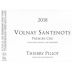 Thierry Pillot Volnay Santenots Premier Cru 2018 Front Label
