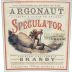 Argonaut Speculator Brandy Front Label