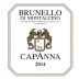 Capanna Brunello di Montalcino 2014 Front Label