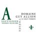 Domaine Guy Allion Sauvignon Blanc 2016 Front Label