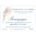 Domaine A.F. Gros Bourgogne Hautes Cotes de Nuits 2019 Front Label