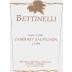 Bettinelli Cabernet Sauvignon 1999 Front Label
