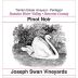 Joseph Swan Cuvee de Trois Pinot Noir 2018 Front Label