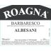 Roagna Barbaresco Albesani 2019 Front Label