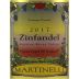 Martinelli Giuseppe and Luisa Zinfandel 2017 Front Label