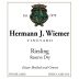 Hermann J. Wiemer Dry Reserve Riesling 2019 Front Label