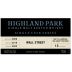 Highland Park 13 Year Wall Street Scotch Whisky Front Label