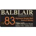 Balblair Single Malt Scotch Whisky 1983 Front Label