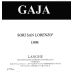 Gaja Sori San Lorenzo 1988 Front Label