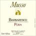 Musso Pora Barbaresco 2021 Front Label