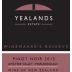 Yealands Winemakers Reserve Pinot Noir 2015 Front Label