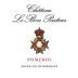 Chateau Le Bon Pasteur 2017 Front Label