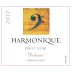 Harmonique Wine Delicace Pinot Noir 2012 Front Label