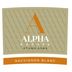 Alpha Estate Sauvignon Blanc 2022 Front Label