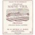 Chateau Mayne Vieil 2015 Front Label