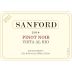 Sanford Vista Al Rio Pinot Noir 2014 Front Label