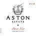 Aston Estate Pinot Noir 2018 Front Label