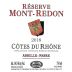 Chateau Mont-Redon Cotes du Rhone Reserve 2018 Front Label